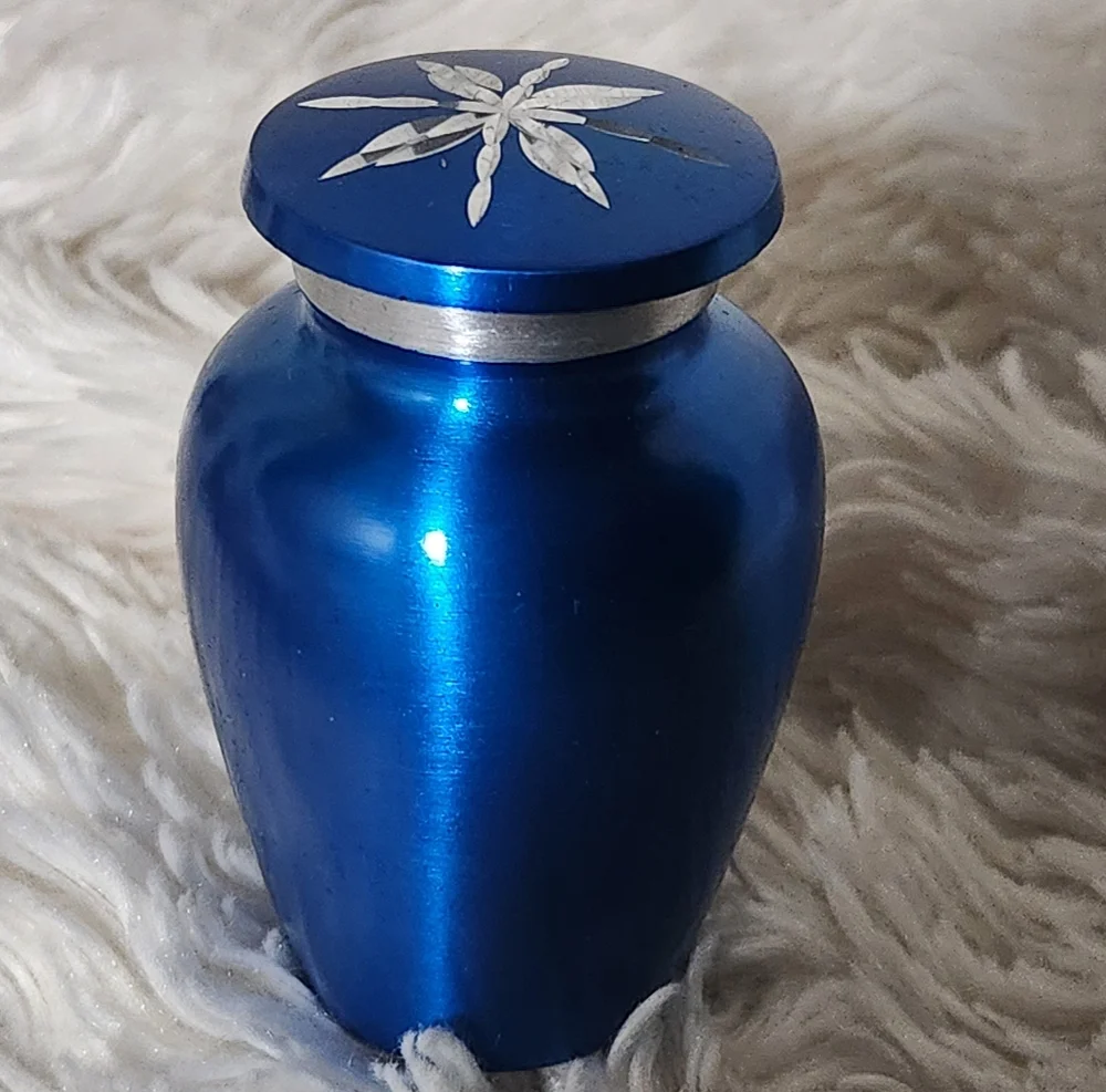 KEEPSAKE COMPANY Blue Angel Wings Small Ash Urn